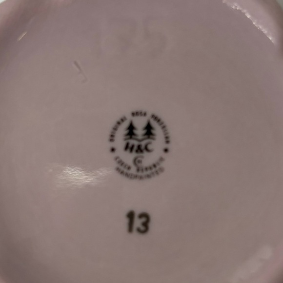 H & C Czech Original Rosa Porzelain Porcelain Mug Teacup Floral Spray Gold Trim - Picture 7 of 9